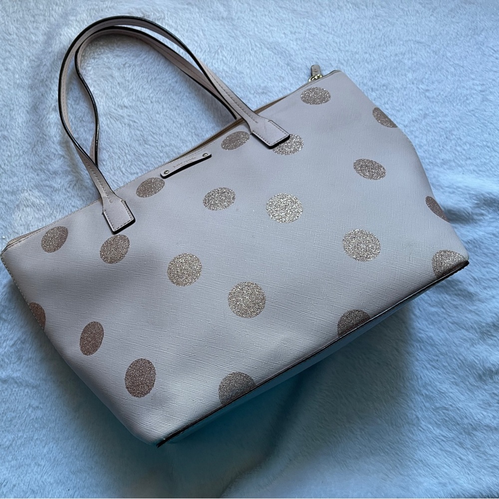 Mint Kate Spade Glitter Polka Dot Tote Haven Hani Pink Tote